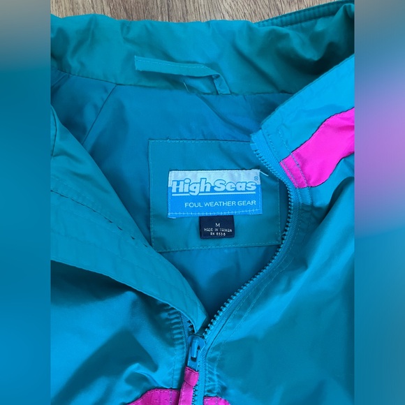 Vintage High Seas Foul Weather Gear Windbreaker - Size M - Picture 2 of 2